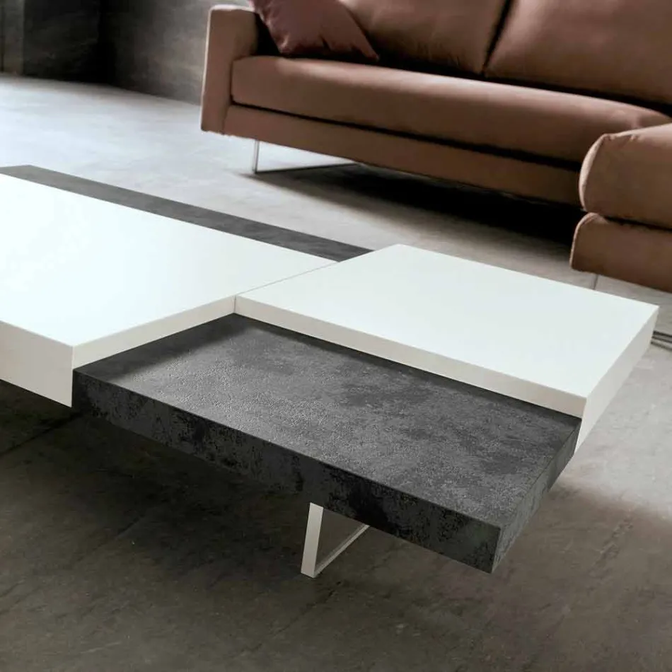Fenix salontafel met transparante poten Made in Italy - Justin Viadurini