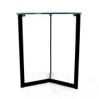 Steengoed salontafel met stalen onderstel Made in Italy - Aspira Viadurini