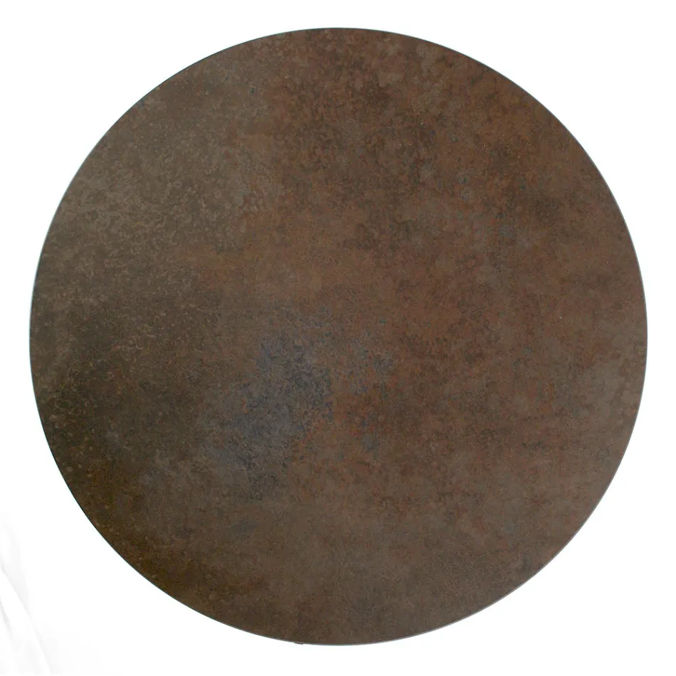 Steengoed salontafel met stalen onderstel Made in Italy - Aspira Viadurini