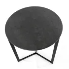 Steengoed salontafel met stalen onderstel Made in Italy - Aspira Viadurini