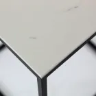 Steengoed salontafel en stalen onderstel Made in Italy - Birba Viadurini