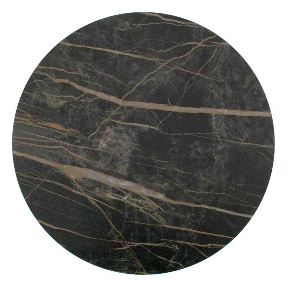 Salontafel in Porselein Grès en ronde voet Gemaakt in Italië - Tullia Viadurini