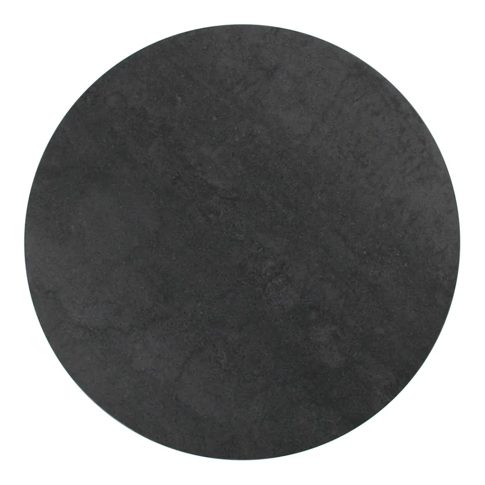 Salontafel in Porselein Grès en ronde voet Gemaakt in Italië - Tullia Viadurini