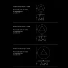 Salontafel van gekleurd metaal en 3 maten, gemaakt in Italië - Magali Viadurini