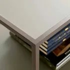 Metalen salontafel met kristallen bladen Made in Italy - Fermio Viadurini