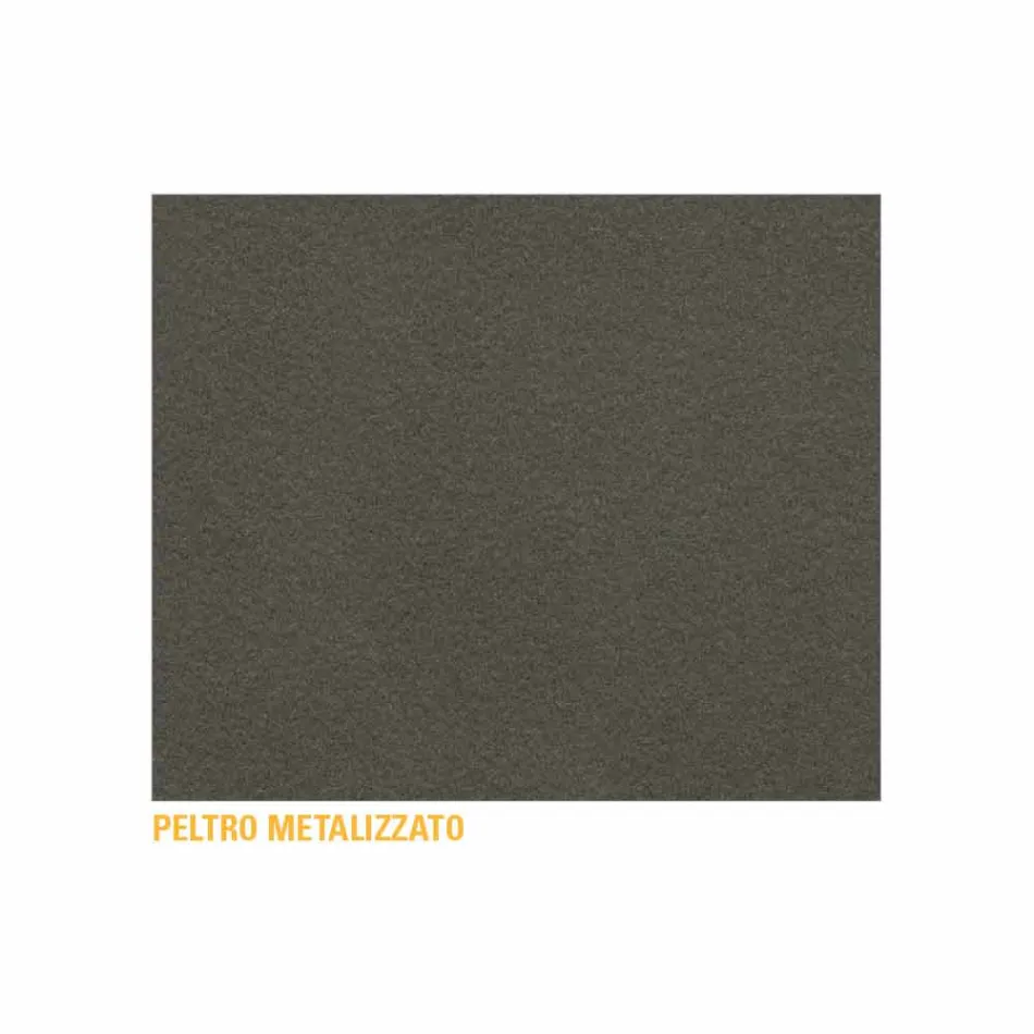 Metalen salontafel met opvangbak gemaakt in Italië - Numbo Viadurini