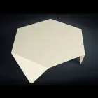 Salontafel metal living laser gesneden Ruche Viadurini