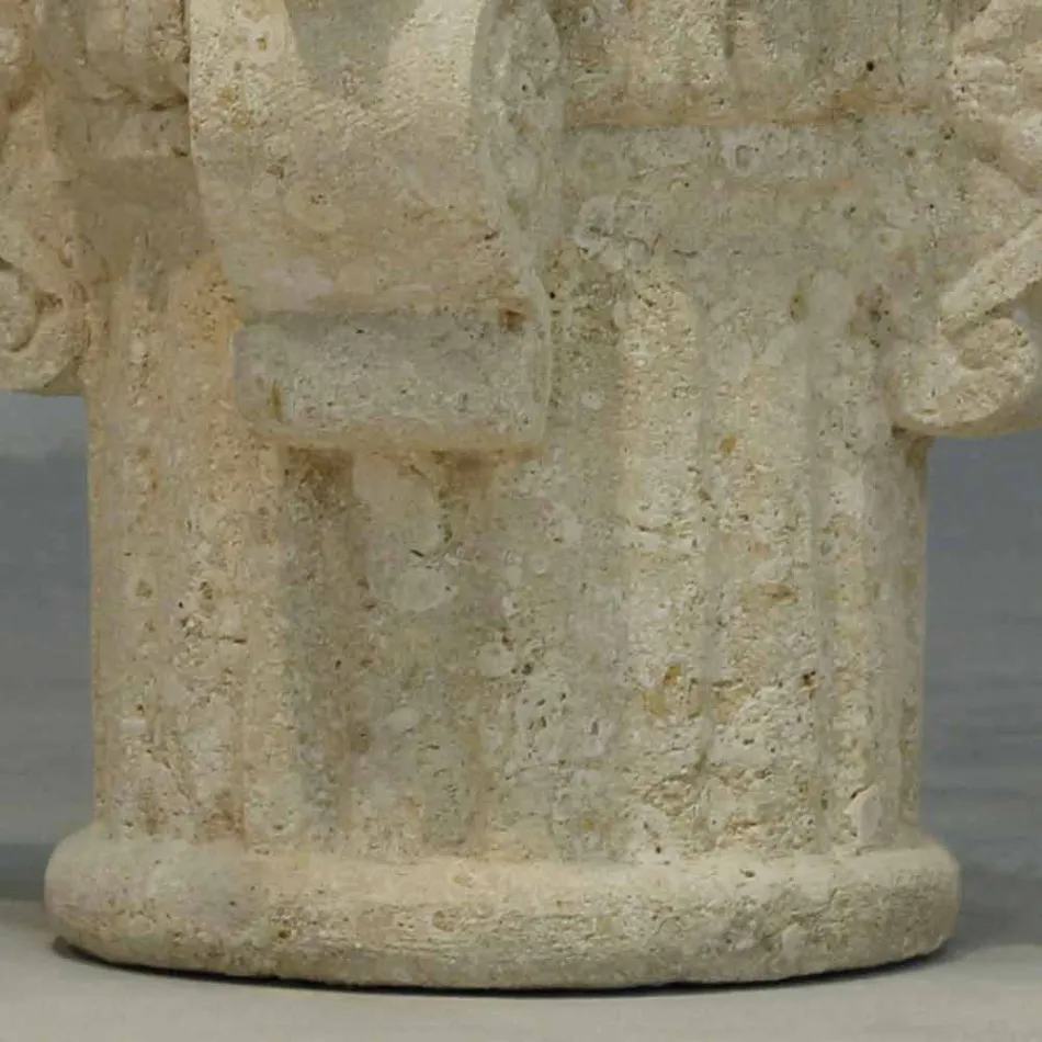 Stenen en glazen salontafel met een klassiek Balos-design Viadurini