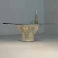Vicenza stenen salontafel en met de hand gesneden Balos-kristal