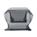 Handgedrapeerde salontafel van plexiglas, gemaakt in Italië - Pippo Viadurini