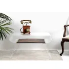 Salontafel in transparant plexiglas of met designhout - gips Viadurini