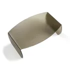 Francesca salontafel van gebogen glas met gehamerd effect, gemaakt in Italië. Viadurini