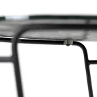 Glazen salontafel en rond onderstel Made in Italy - Tullia Viadurini