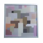 Moderne koffie metaal 50x50cm woonkamer Nina, gemaakt in Italië Viadurini