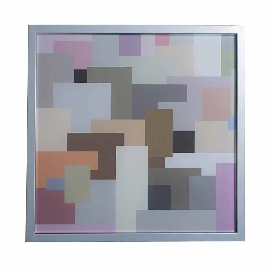 Moderne koffie metaal 50x50cm woonkamer Nina, gemaakt in Italië Viadurini