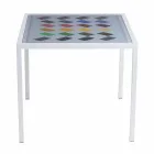 Moderne koffie metaal 50x50cm woonkamer Nina, gemaakt in Italië Viadurini