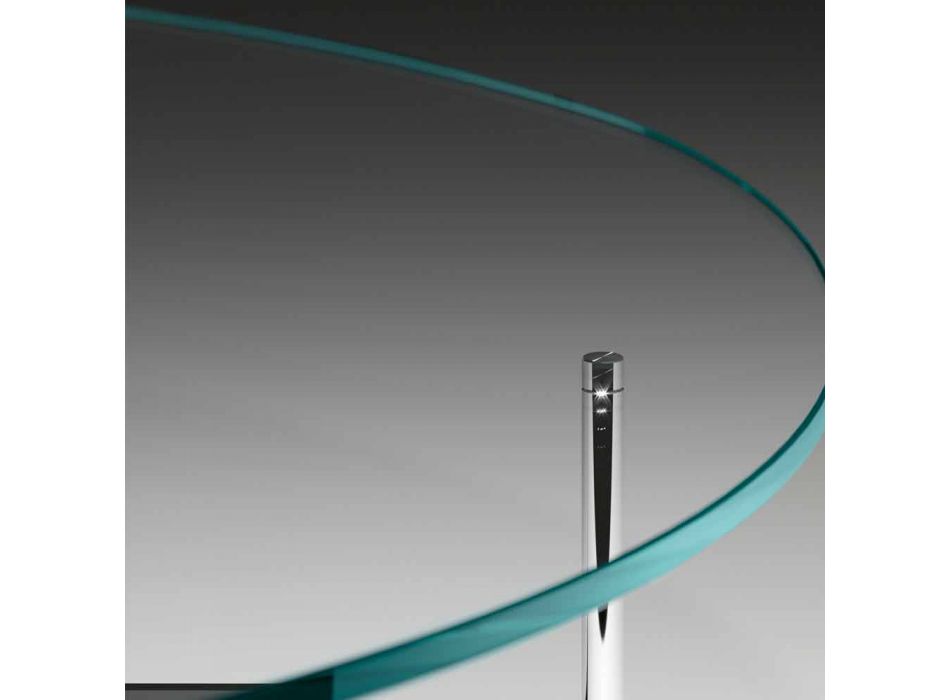Moderne salontafel met glazen blad Made in Italy - Cinci Viadurini