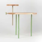 Moderne salontafel met rond essenblad gemaakt in Italië - Velino Viadurini