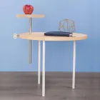 Moderne salontafel met rond essenblad gemaakt in Italië - Velino Viadurini