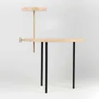 Moderne salontafel met rond essenblad gemaakt in Italië - Velino Viadurini