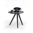 Moderne salontafel met rond blad in Gres Made in Italy - Stuttgart Viadurini