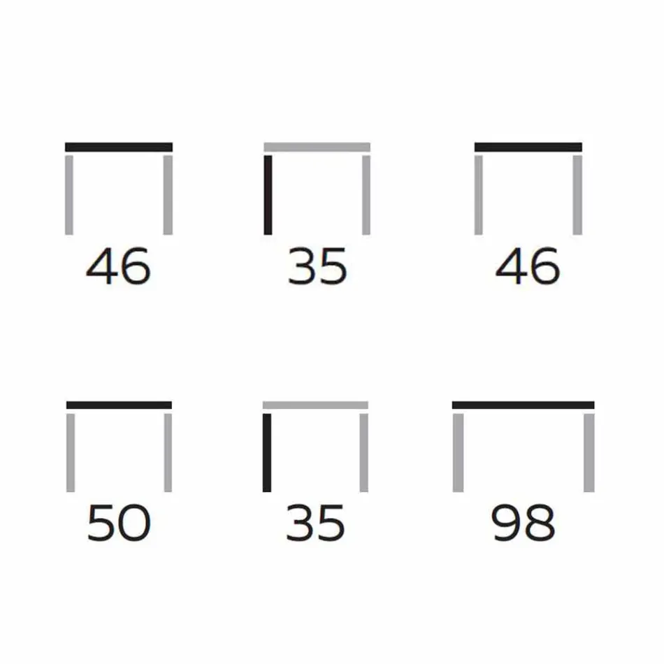 Moderne salontafel in gres en beukenhout Made in Italy - Titanic Viadurini