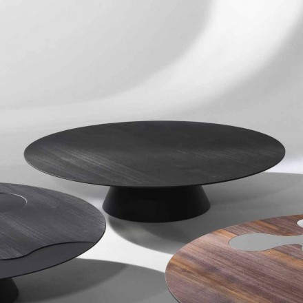 Moderne salontafel, zwart gelakt lariks Giglio Viadurini