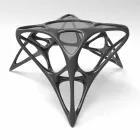 Moderne glazen salontafel en Adamantx® Lunar Table # 2 Viadurini