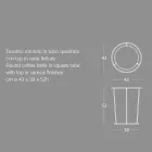 Moderne ronde salontafel van hoogwaardig metaal en marmer - Raphael Viadurini