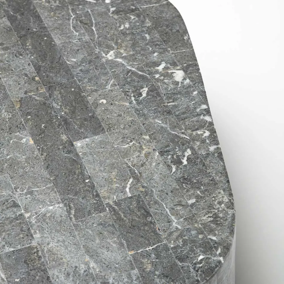 Moderne salontafel in de vorm van fossiele steen - Bowie Viadurini