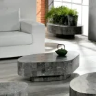 Moderne salontafel in de vorm van fossiele steen - Bowie Viadurini