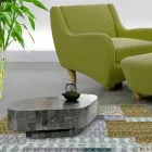 Moderne salontafel in de vorm van fossiele steen - Bowie Viadurini