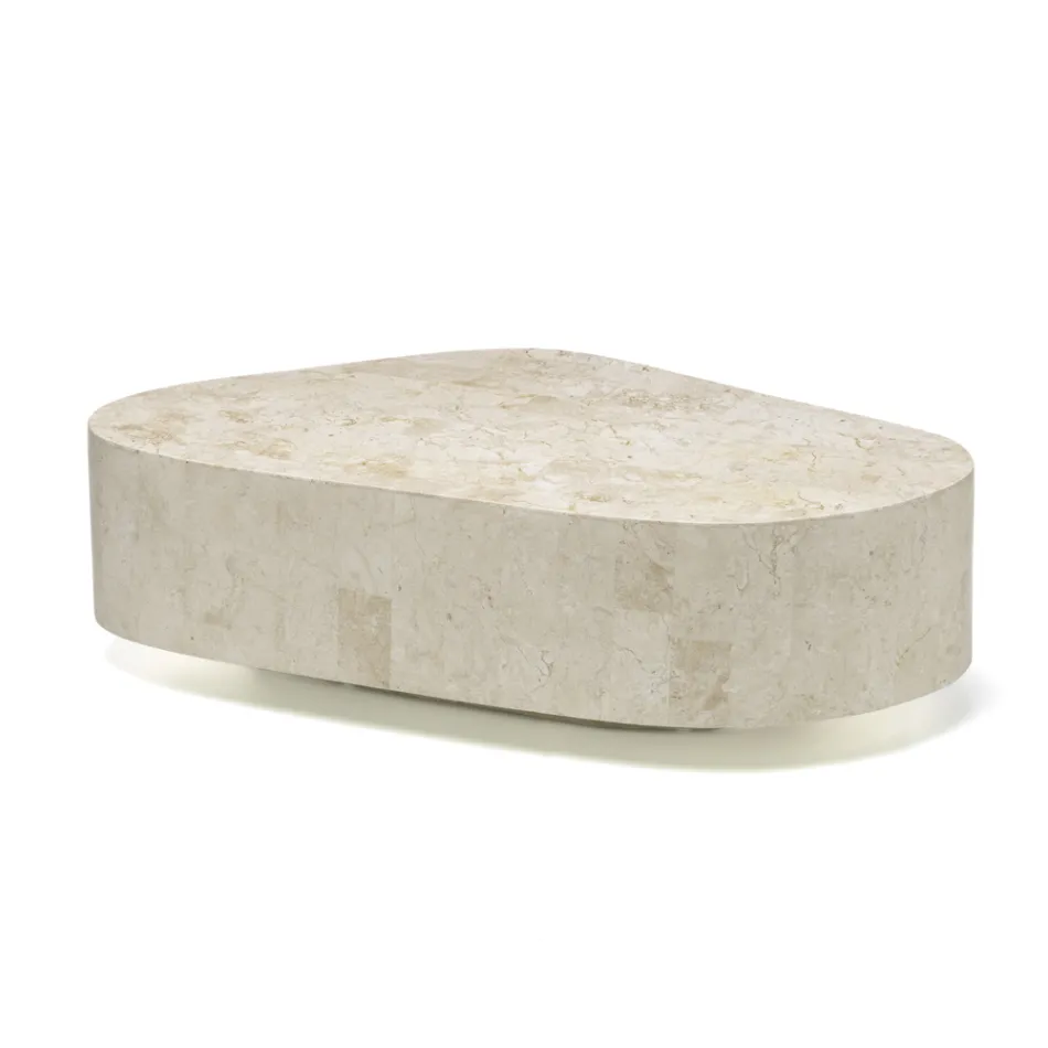 Moderne salontafel in de vorm van fossiele steen - Bowie Viadurini