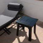 Salontafel voor buiten in natuurlijk of zwart hout, 2 maten - Suzana Viadurini