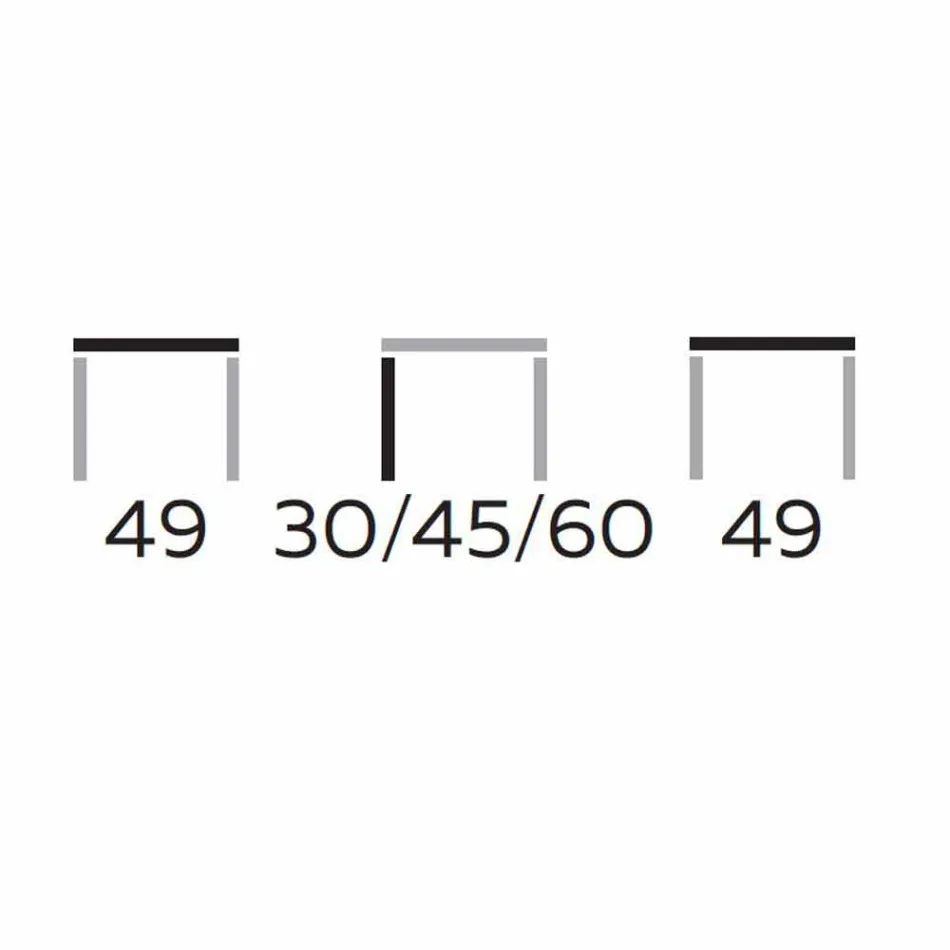 Vierkante salontafel in Gres met metalen onderstel Made in Italy - Albert Viadurini