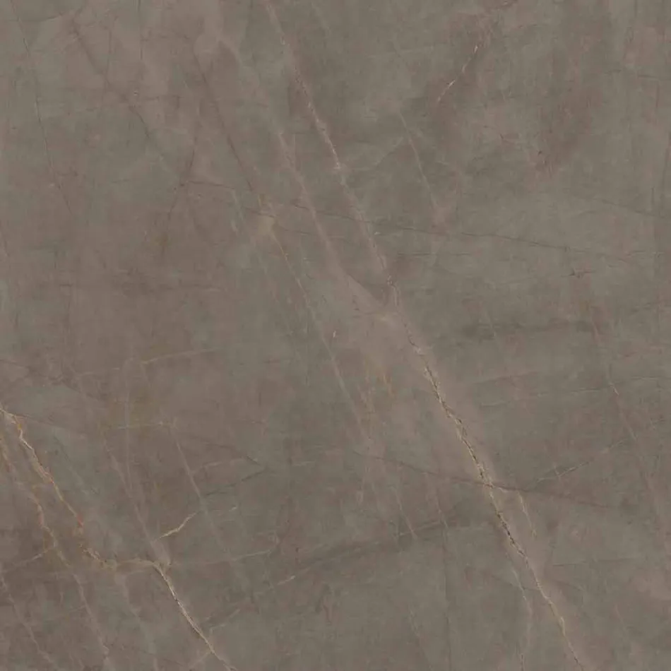 Vierkante salontafel in Gres met metalen onderstel Made in Italy - Albert Viadurini