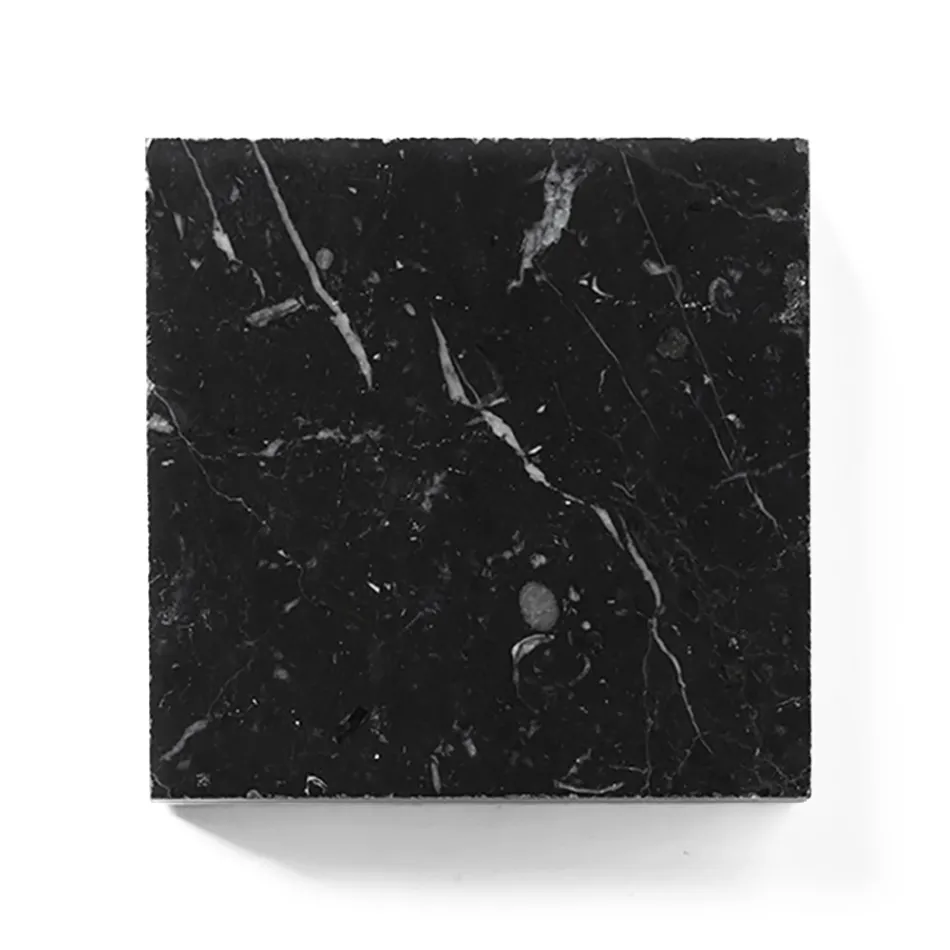 Rechthoekige salontafel met marmeren blad Made in Italy - Makino Viadurini