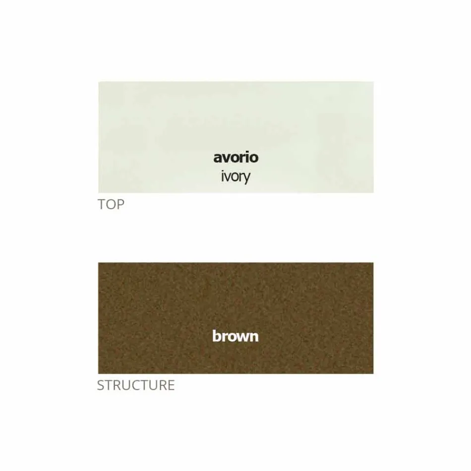 Ronde salontafel met kristallen blad Made in Italy - Indio Viadurini