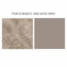 Ronde design salontafel van steengoed en essenhout Made in Italy - Bering Viadurini