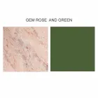 Ronde design salontafel van steengoed en essenhout Made in Italy - Bering Viadurini