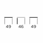 Ronde design salontafel van steengoed en essenhout Made in Italy - Bering Viadurini