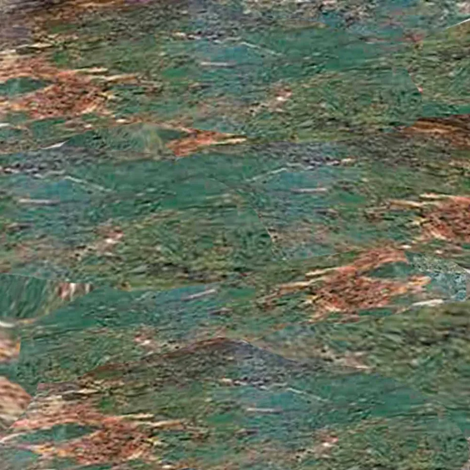 Ronde salontafel in Gres en modern metaal Made in Italy - Albert Viadurini