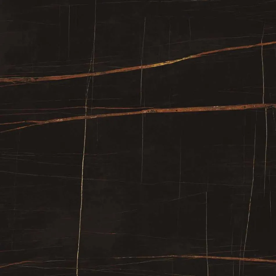 Ronde salontafel in Gres en modern metaal Made in Italy - Albert Viadurini