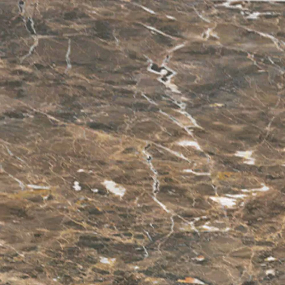 Ronde salontafel in marmer en beukenhout Made in Italy - Daniela Viadurini