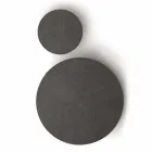 Ronde salontafel in Mdf met metalen structuur Made in Italy - Aloë Viadurini