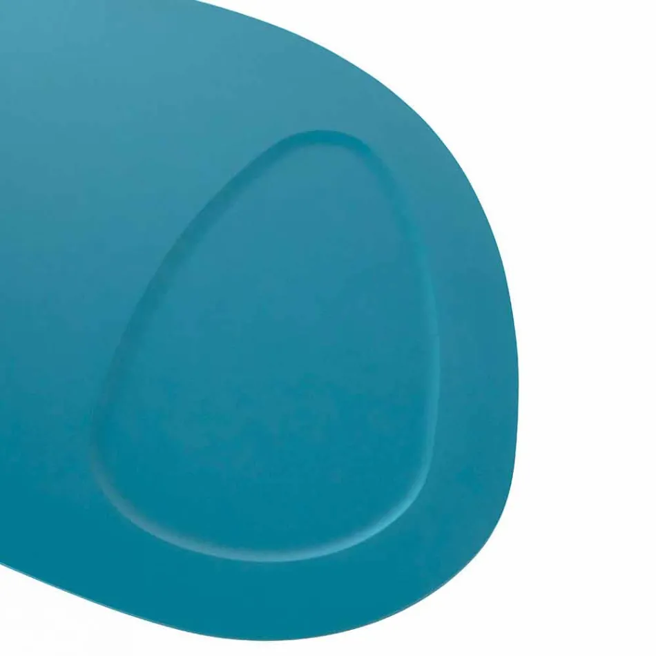 Modern gevormde loungetafel in Mdf en Chrome Metal - Pimpa Viadurini