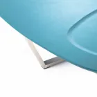 Modern gevormde loungetafel in Mdf en Chrome Metal - Pimpa Viadurini