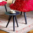 Ronde salontafel in zwartgrijs gelakt hout Made in Italy - Stuttgart Viadurini