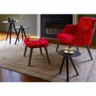 Ronde salontafel in zwartgrijs gelakt hout Made in Italy - Stuttgart Viadurini