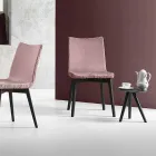 Ronde salontafel in zwartgrijs gelakt hout Made in Italy - Stuttgart Viadurini